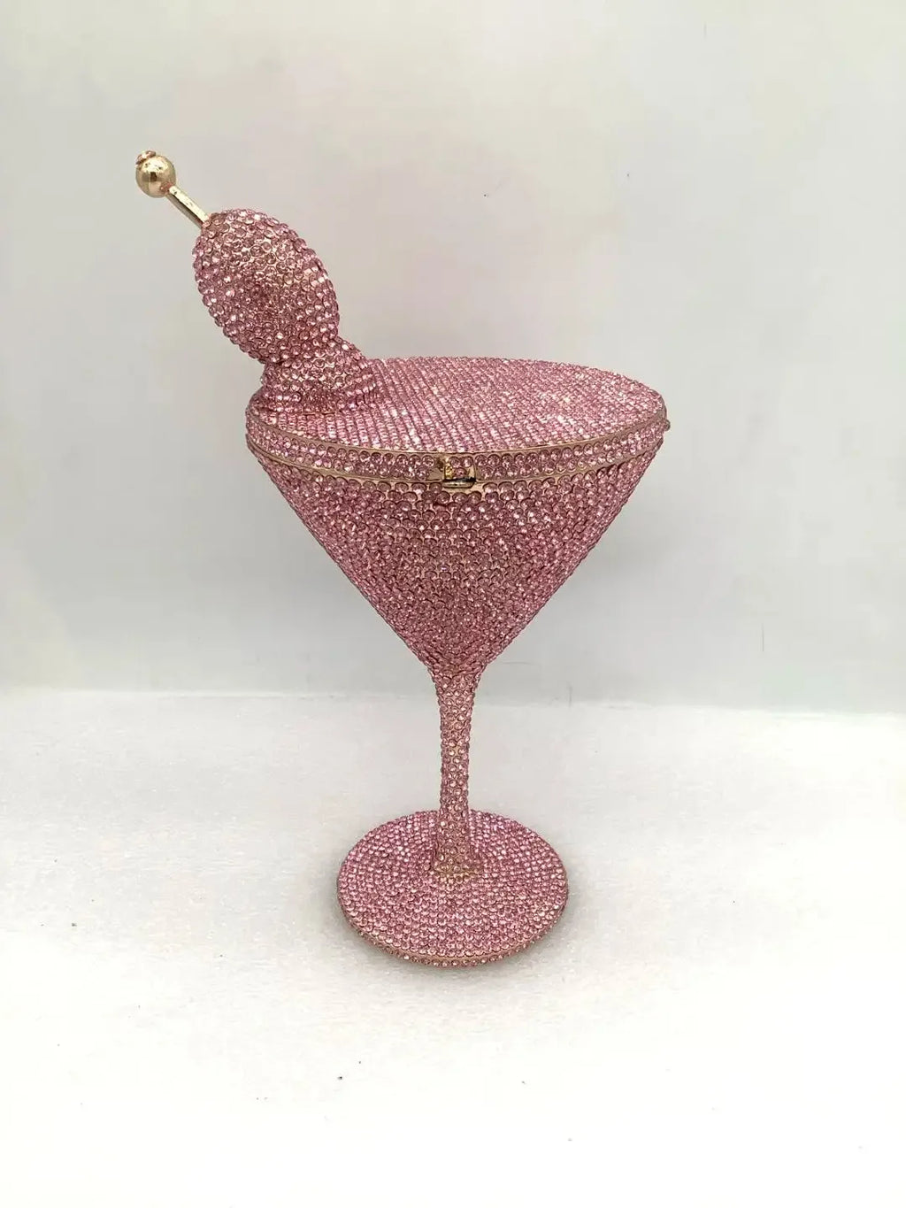 WHTUOHENG Martini Evening Bag Diamond Clutches Goblet Shape Crystal Party Rhinestone Wedding Clutch Cocktail Women Purse Handbag