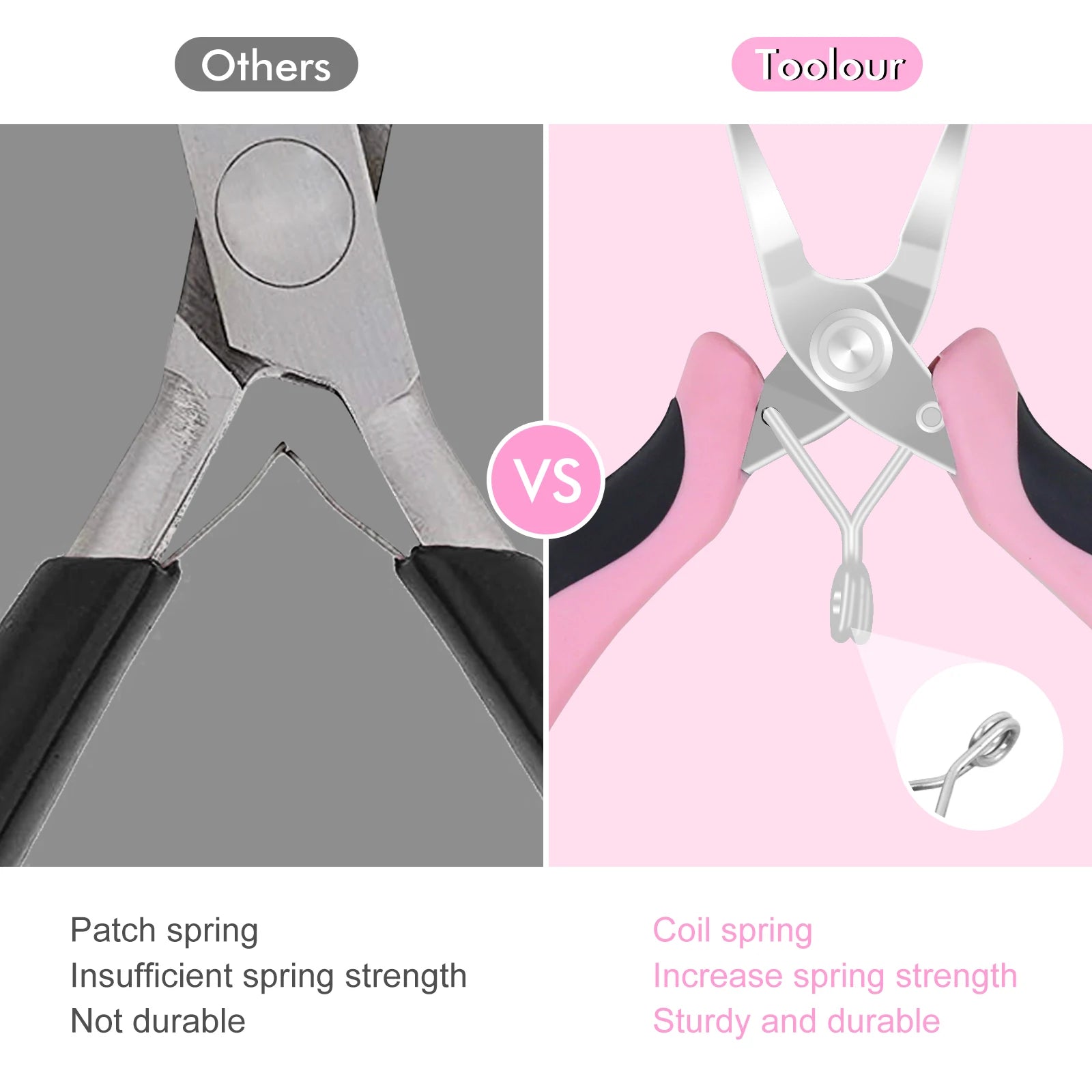 NEWACALOX Mini Jewelry Pliers Carbon Steel Jewelry Plier Sets Round Curved Needle Nose Beading Tool Kit for DlY Jewelry Making