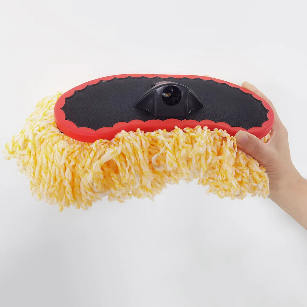 Soft Bristle Car Wash Brush Imitation Bristle Mountable Plus Handle Cleaning Brush Photovoltaic Panel Cleaning Brush Head