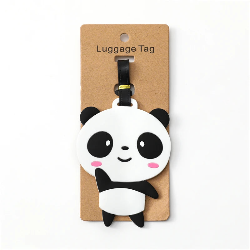 Travel Accessories Luggage Tag Creative Corgi &Cat Suitcase Fashion Style Portable Travel Hanging Tags and Anti Loss Signs