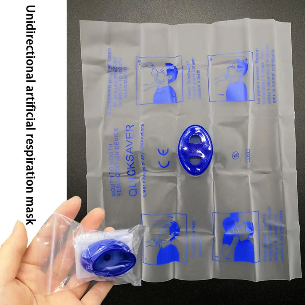 1-10PCS Disposable Emergency Artificial Respiration Mouth-Mouth CPR Face Shield Pocket Size One Valve CPR Mask for Adults Kids