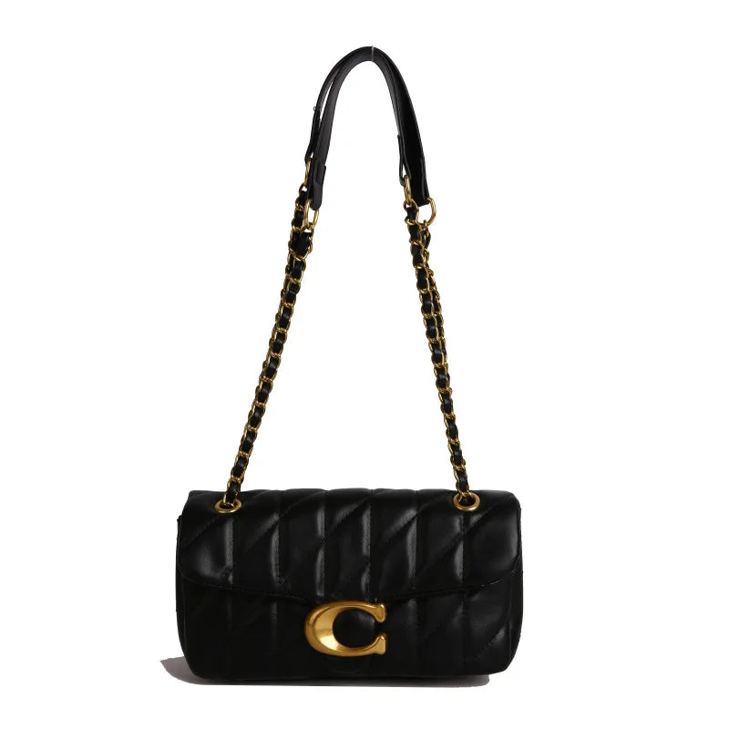 2026 Advanced style bag, women's diamond grid chain bag, new versatile small square bag, single shoulder crossbody bag