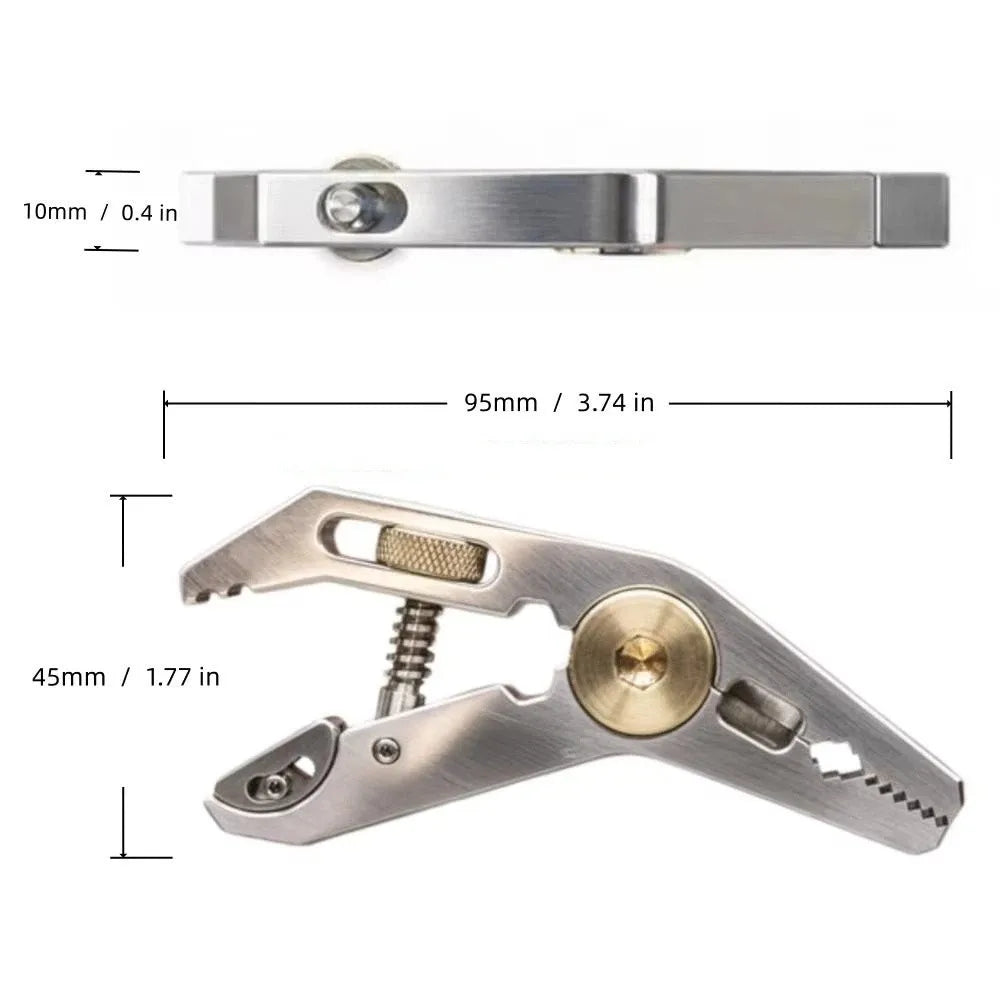 Parallel Wrench 5 in 1 Multi-tool Pliers Hex Screwdriver Electrical Disconnect Pliers Clamp Portable Cap Opener Pocket Carrying