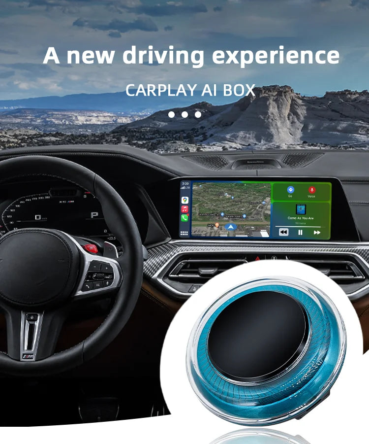 Wireless CarPlay Adapter Android Auto Smart AI Box Wholesale  Car Android 13 Youtube Netflix for BMW Universal Car Carplay Box