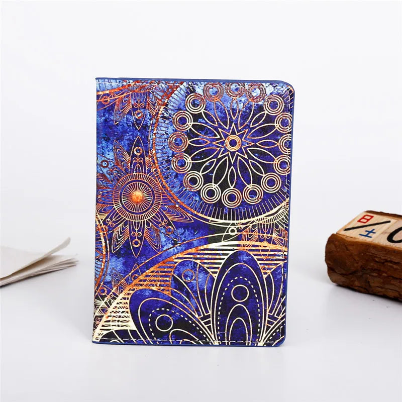 Starry Sky Passport Cover Fashion Women Men Pu Leather Travel Wallet Landscape Passport Holder High Quatity Case for Passports