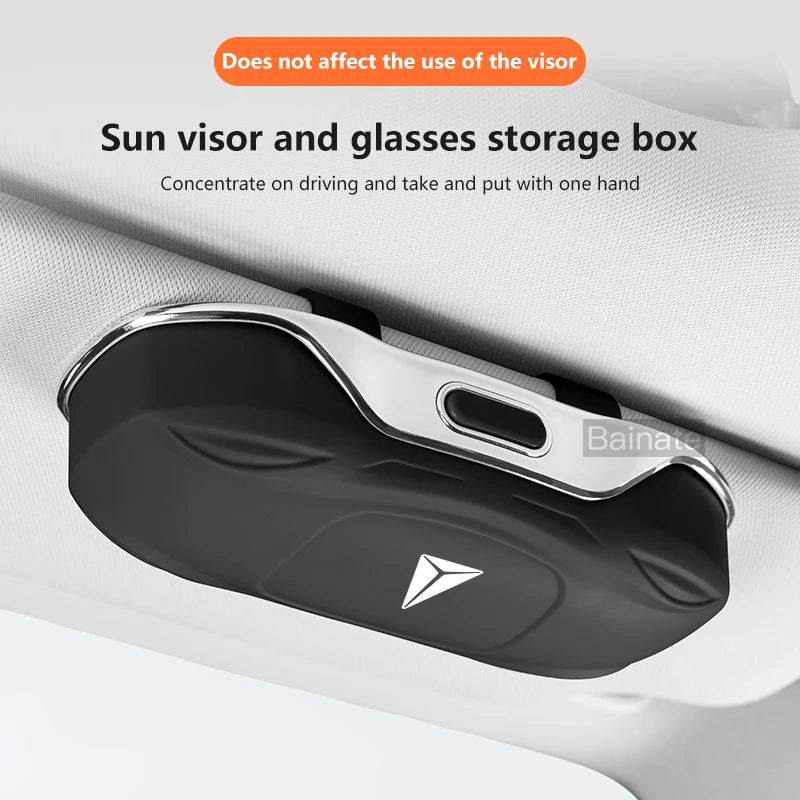 Car Glasses Box Sun Visor Glasses Holder For Changan Deepal S07 S7 SL03 2023 2024 2025 2026 Shock-proof Eyeglasses Storage Case