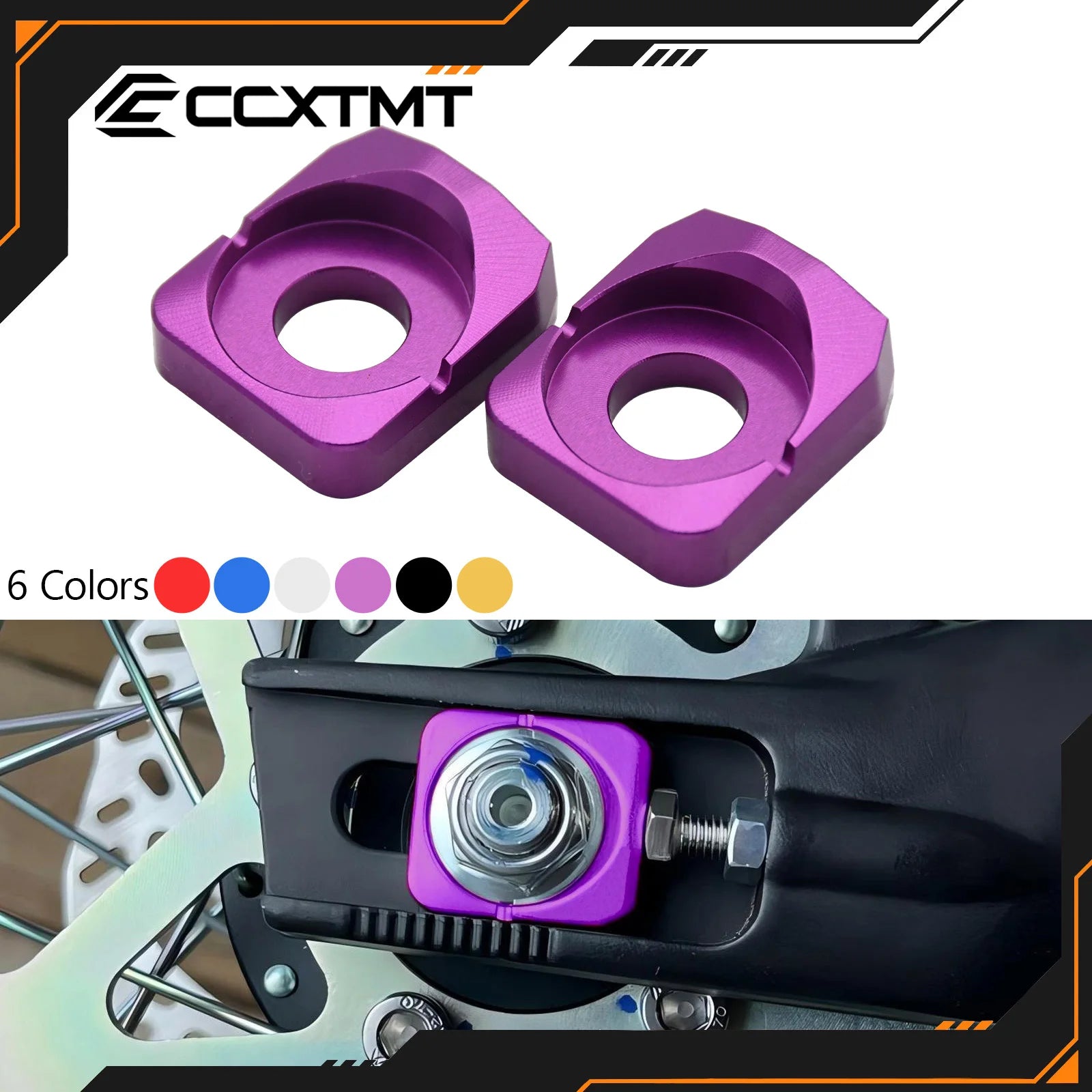Electric Motocross Aluminum Rear Chain Adjuster Axle Block For Sur Ron Sur-Ron Surron Light Bee X & Light Bee S Universal Parts
