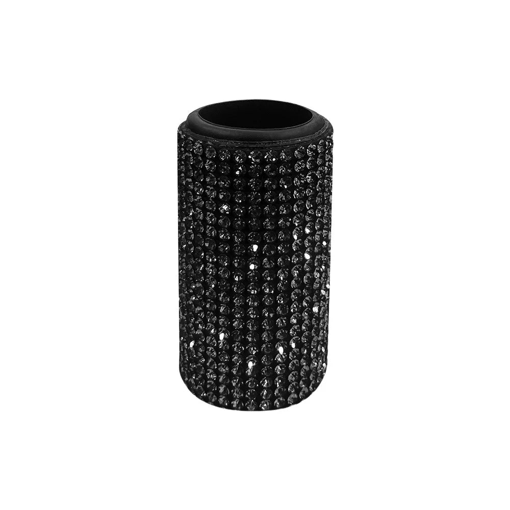 NEW Rhinestone Car Chapstick Holder Silicone Sparkling Lip Balm Bling Cosmetic Storage Car Interior Accessories