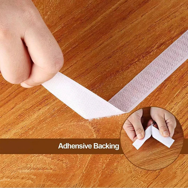 1-25M Velcros Self Adhesive Hook and Loop Fastener Tape House Diy Magic Tap Auto Double Sided Roll Strong Glue Home Strap Strips