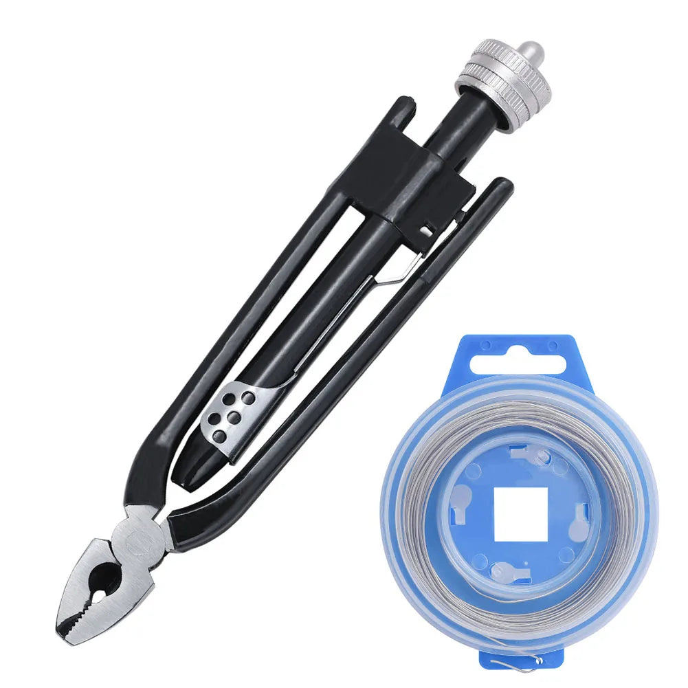 6 Inch Aviation Fuse Pliers One-Way Wire Twister Safety Locking Pliers With 7.5/15m Fuse Safety Wire Twisting Plier