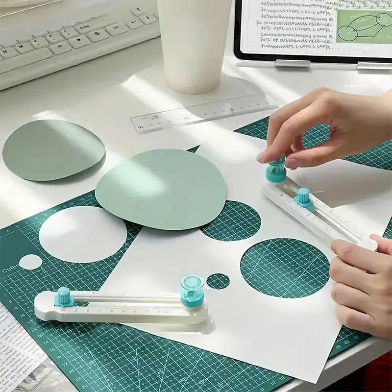 1pc  2-20cm Circle Paper Cutter Multifunctional Craft Cutting Tools Paper Scrapbooking Cards Cutters For Home Study Offices