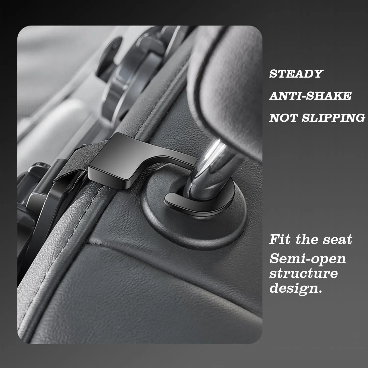 3-in-1 Cup Holder Cell Phone Holder Bag Hook for Car Seat Multifunctional Seat Back Organizer Storage Car Headrest Clip Hook