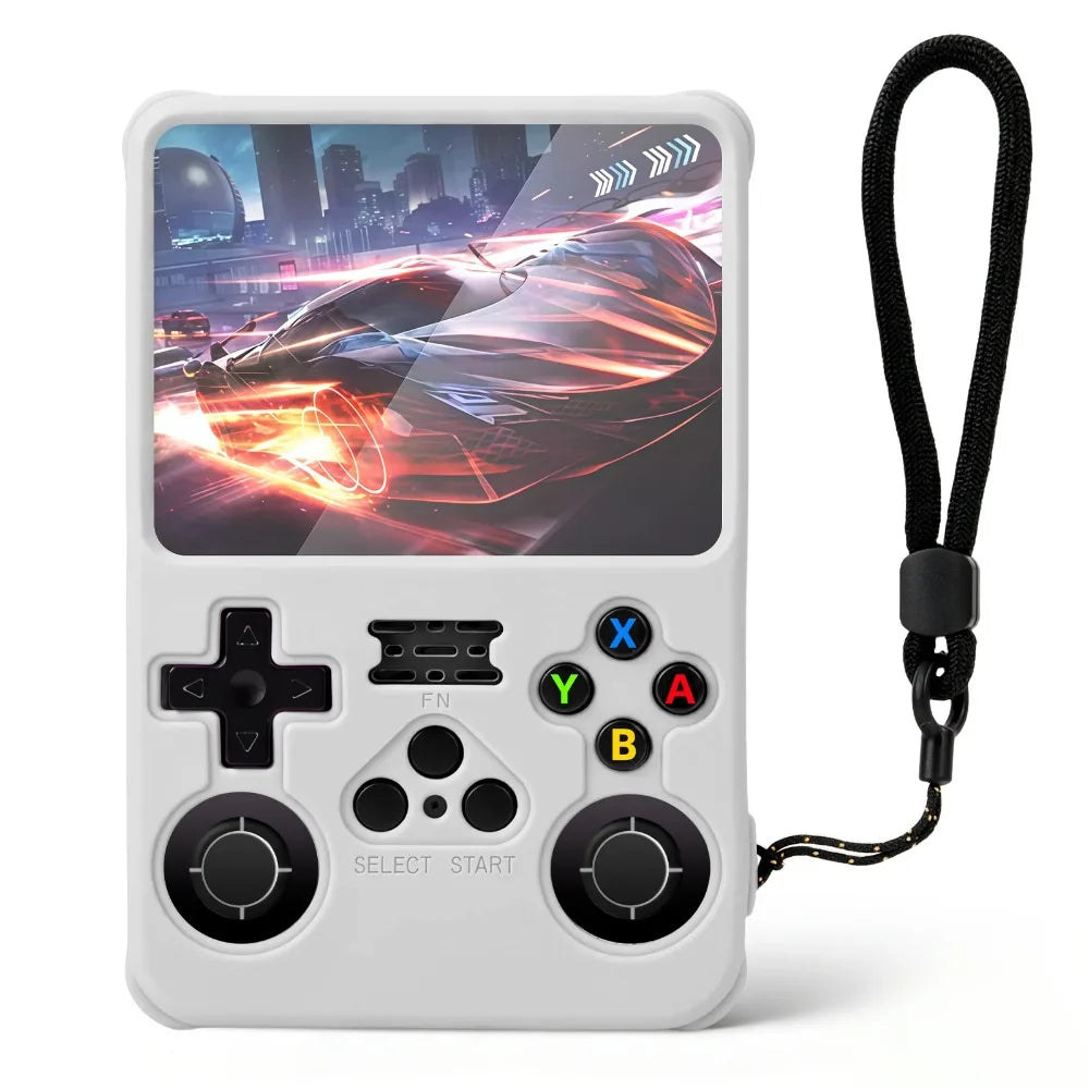 Silicone Protective Case with Lanyard Dustproof Game Console Cover Anti-Scratch Shockproof Sleeve Shell for R36S Accessories