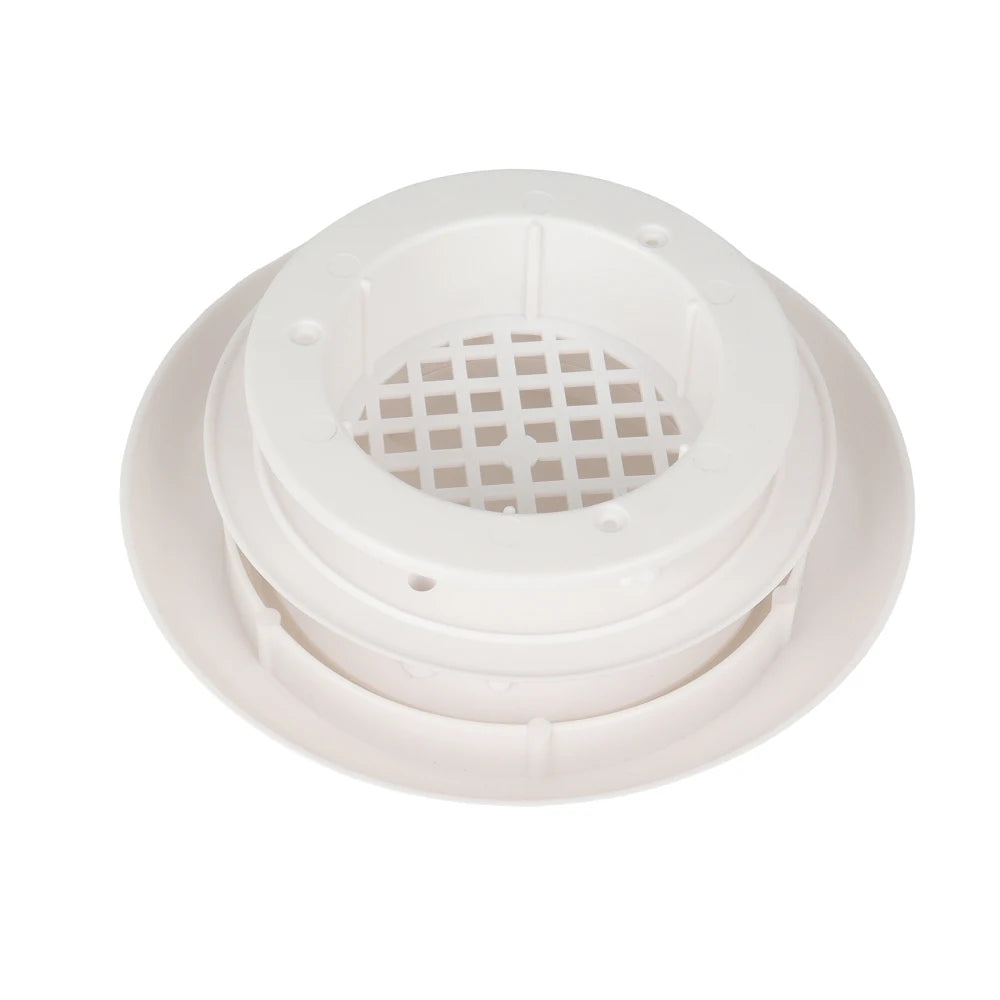 1pc Caravan White Plastic Circular Mushroom Roof Vent Round - Motorhome Camper Dome Diameter 180mm No Fixing Screws Provided