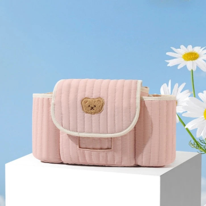 Bear Baby Diaper Bag Newborn Milk Bottle Holder Bags Mummy Storage Bag for Baby Stuff Collection Stroller Accessories Baby Care
