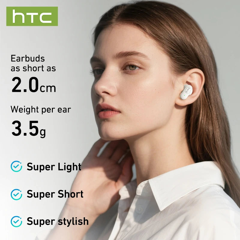 Auriculares Traductor DeIdioma 2026 Surround Sound HTC NE51 AI Translation Earbuds In-Ear Sport Secure Fit for Running Gym
