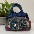 Women's evening party multi-functional elegant handbag with flowers small bag