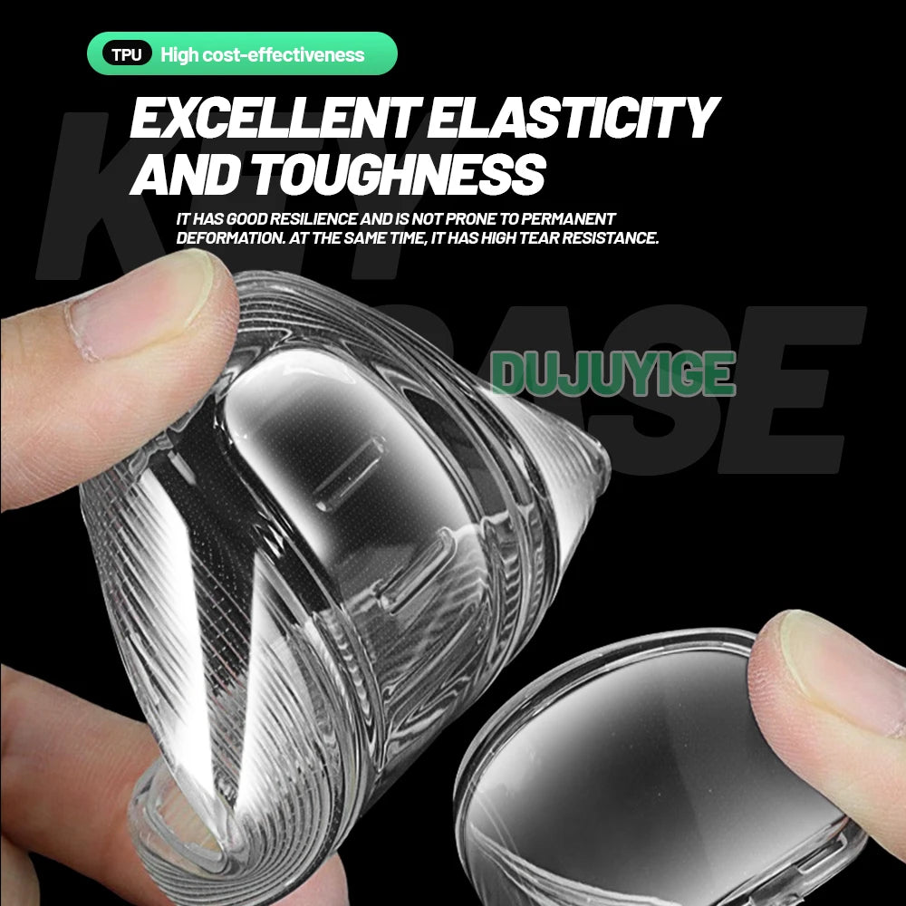 Clear TPU Car Key Case For Audi A1 GB 2018-2025 Key Fob Cover Protector Shell Auto Accessories 2019 2020 2021 2022 2023 2024
