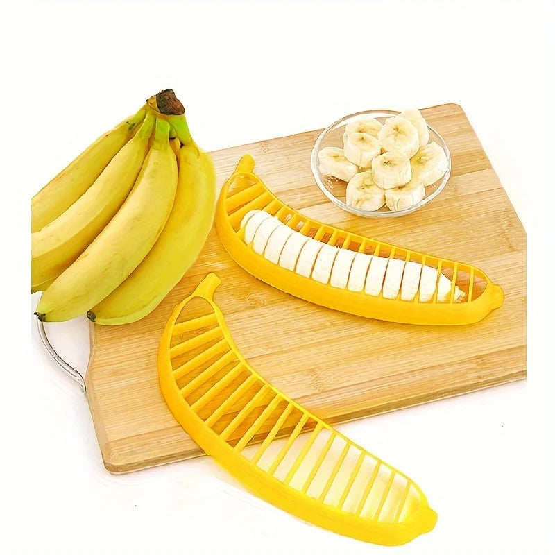 1pc,Fruit Slicer - Reusable Banana,and Egg Slicer - Washable Kitchen Gadget for Dorm Essentials and Kitchen Tools