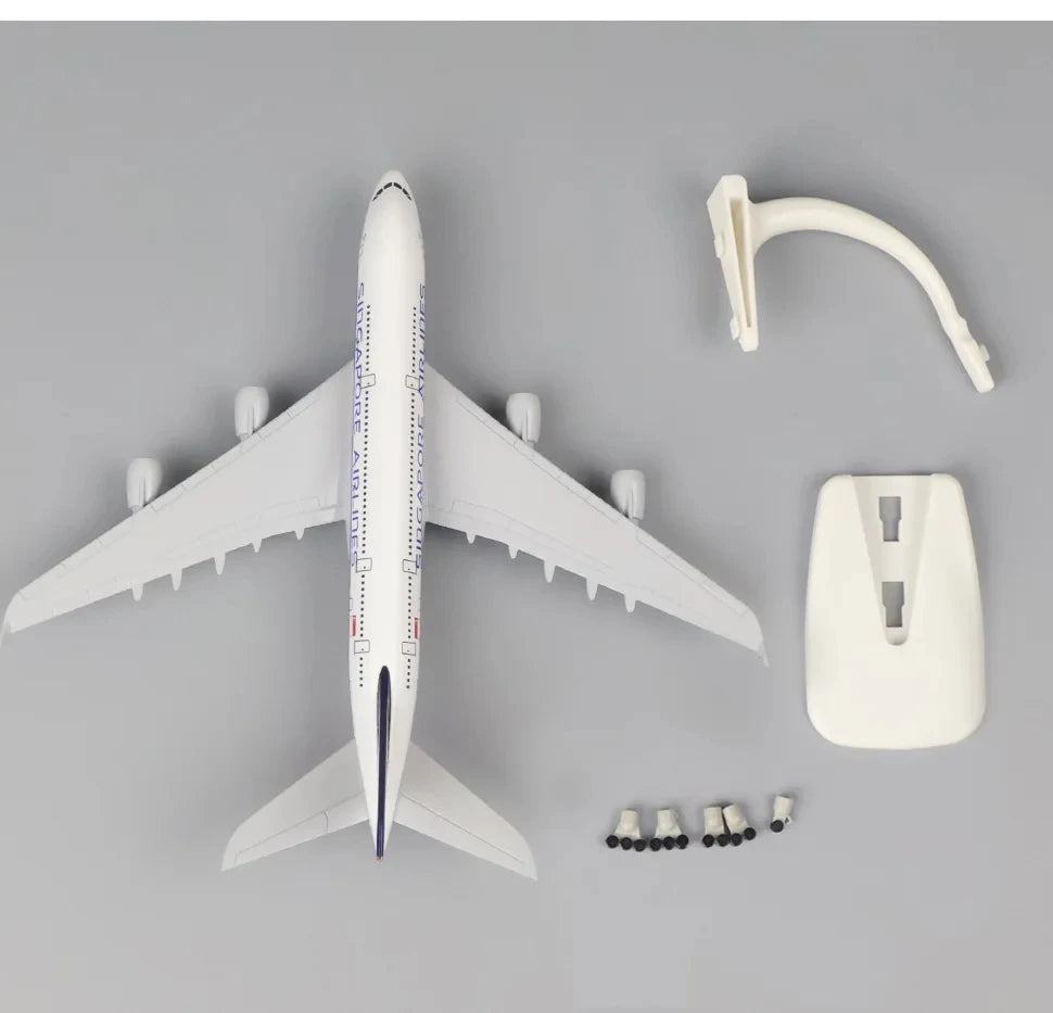 20CM Boeing 747 Plane Airplane Model Aircraft Metal Diecast Planes w Wheels Original B747 Toys Aircraft for Children