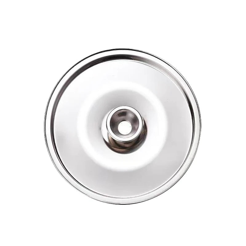 10-26cm Round Pot Lid Thicken Stainless Steel Saucepan Cover Replacement Universal Kitchen Food Lid Kitchen Supplies