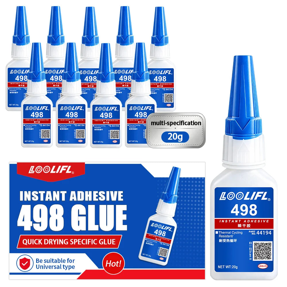 Industrial Quick-Drying Glue, Strong Adhesive for Metal, Plastic, Rubber, and Wood, Universal Instant Adhesive, Low Whitening, Low Odor, Waterproof, High Strength, Fast-Drying Adhesive, DIY Handmade Repair Special Use