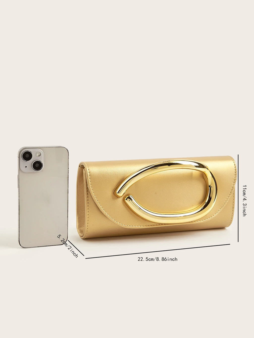 Women's Evening Bag Pu Synthetic Leather Lightweight Women's Clutch Bag Makeup Bag Wallet Business Commuting Prom Wedding Party Holiday Party