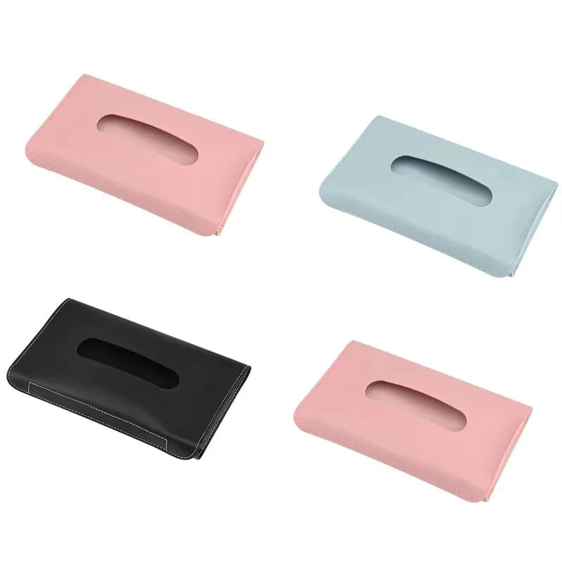 1/2/4Pcs Car Tissue Box Towel Sets Car Sun Visor Tissue Box Holder Auto Interior Storage Decoration for BMW Car Accessories