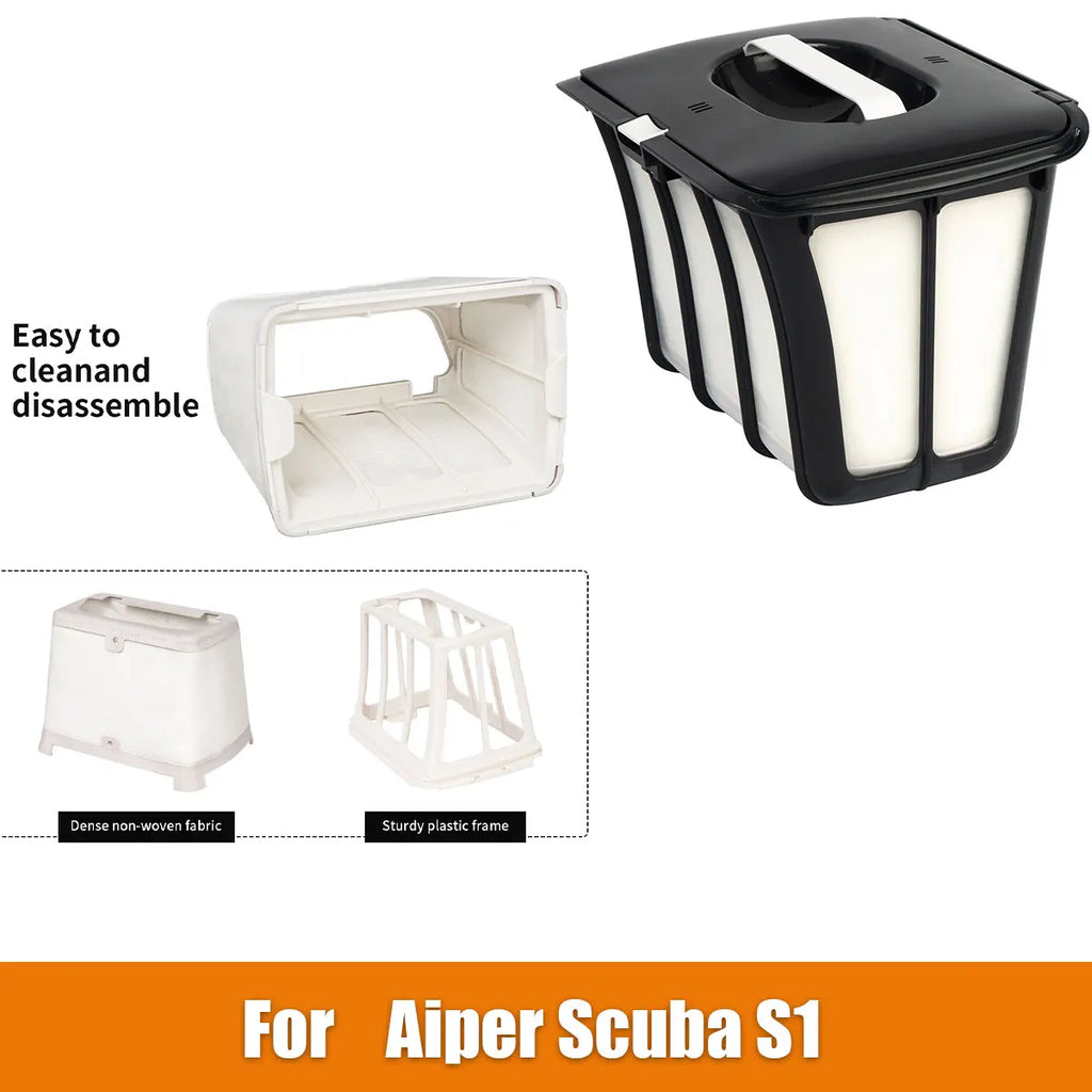 Ultra Fine Filter Basket Cloth Replacement, Filter Basket Frame, Replacement Cloth for Aiper Scuba S1 and 2026 Swimming Pool Rob