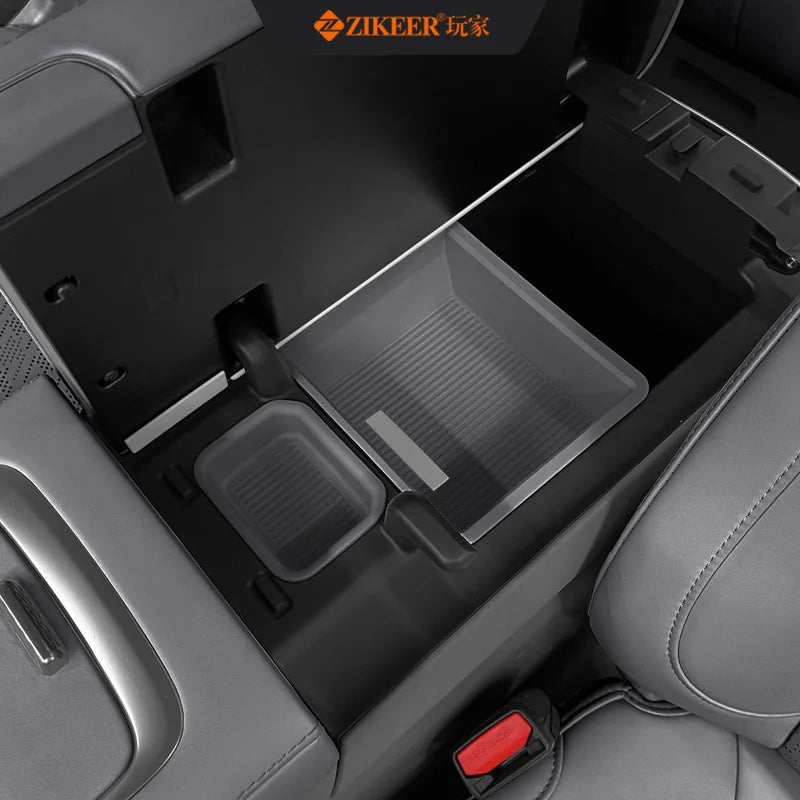 For ZEEKR 7X armrest box storage box double-layer design car storage box silicone material can move back and forth
