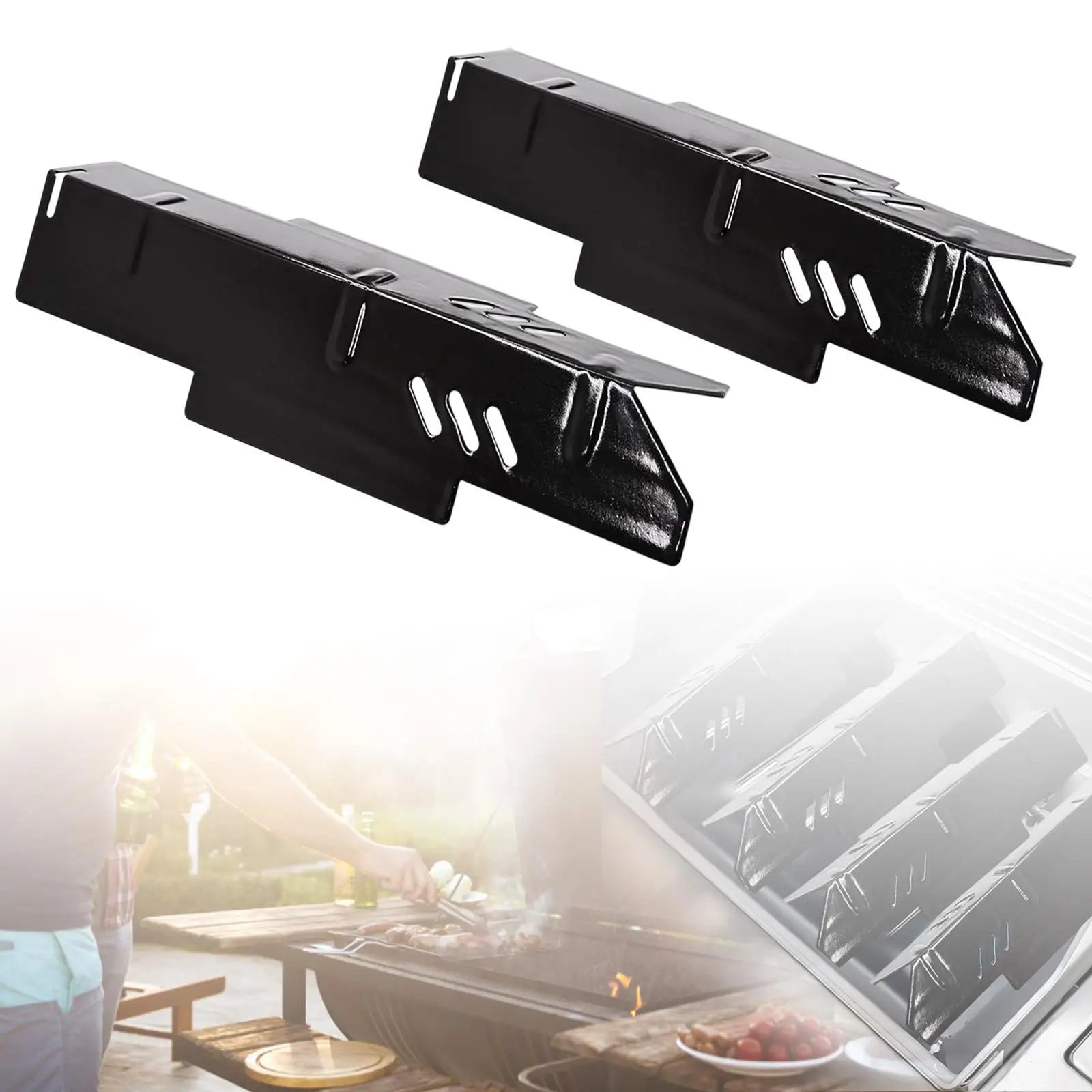 Grill Heat Plate Fire Divider High Temperature Resistant Multiuse Burner Cover for Outdoor Garden Backyard Backpacking Picnic