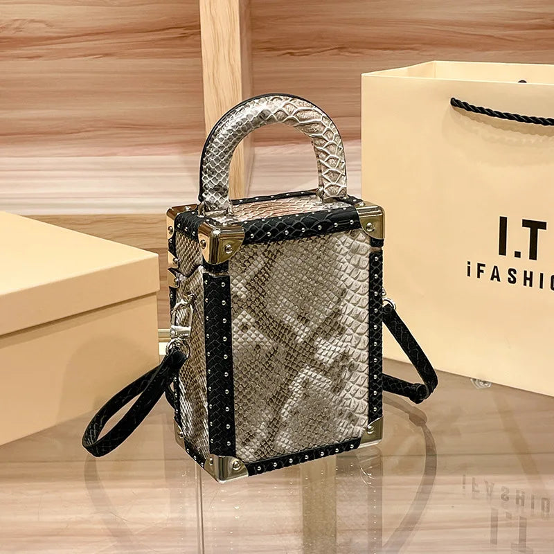 Luxury Designer Brand Bolsas Para Mujeres New High Quality Leather Tongue Square Box Bag Women's Crossbody Handbag Hot Sale