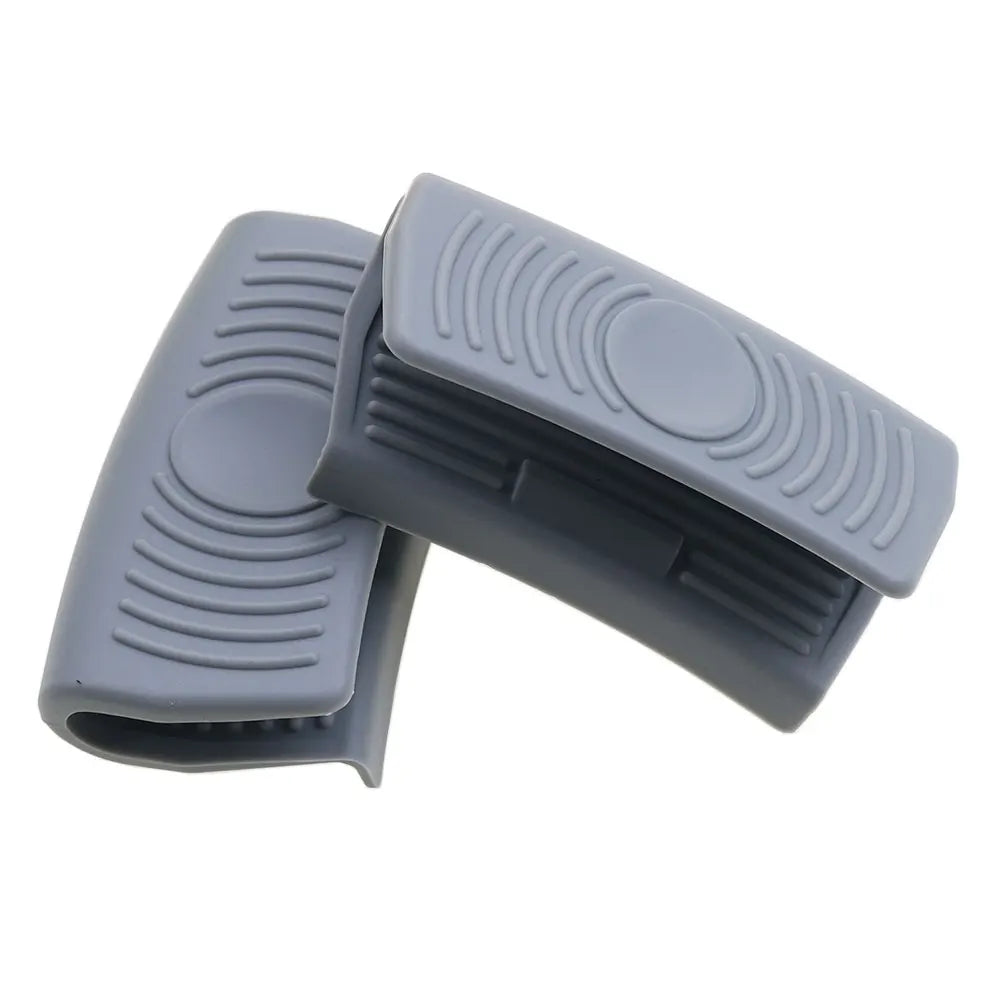JCD 1Pair Silicone Insulated Pot Ear Clips Grip Silicone Pot Holder Sleeve Pot Glove Pan Handle Cover Grip Kitchen Tools