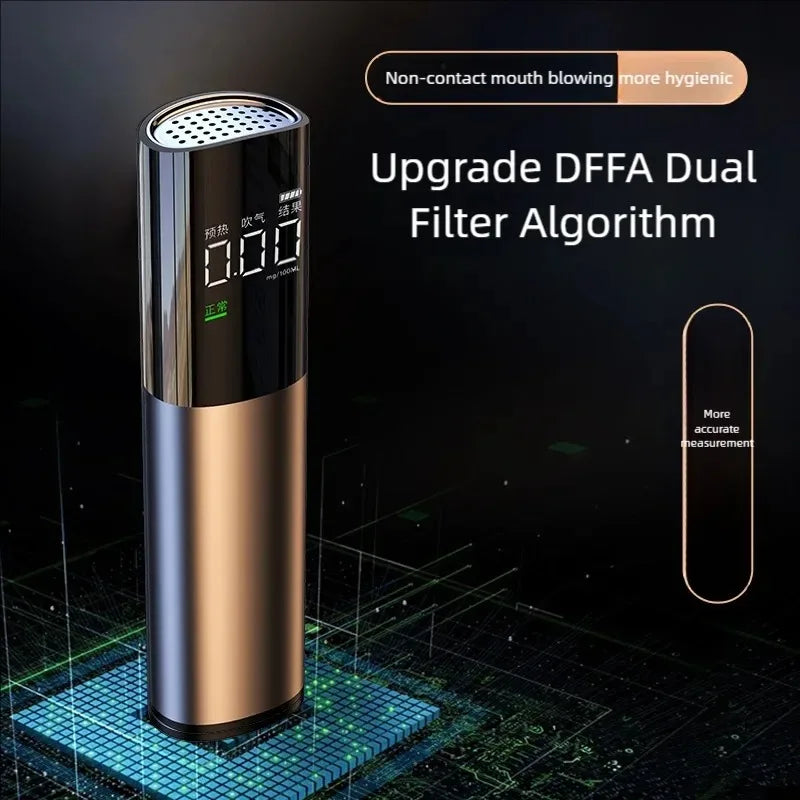 Portable High Precision Alcohol Tester Breathalyzer Smart Self-test Drinking Detection Device Emergency Rescue Kit