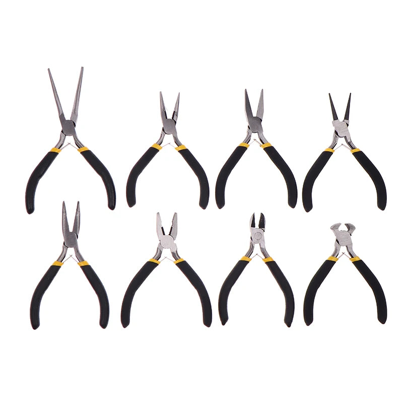 Jewelry Multi-functional Pliers Carbon Steel Forging Jewellery Plier Mini Plier Round Flat Long Nose Plier Jewelry DIY Hand Tool