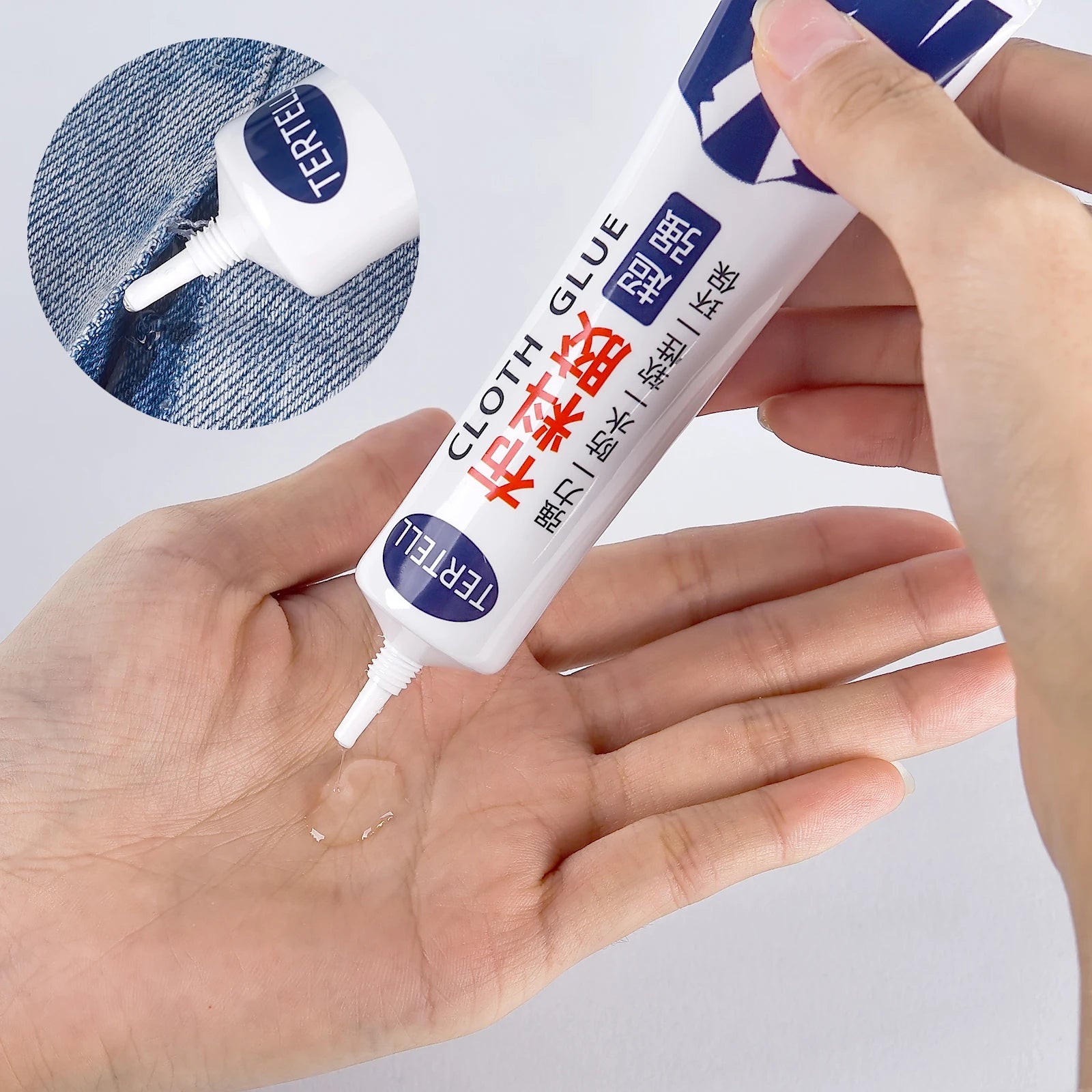 30g Cloth Glue Adhesive Clothing Repair Printing Pattern Rhinestone Trademark Soft Glue Clothing Manual Universal Fabric Glue