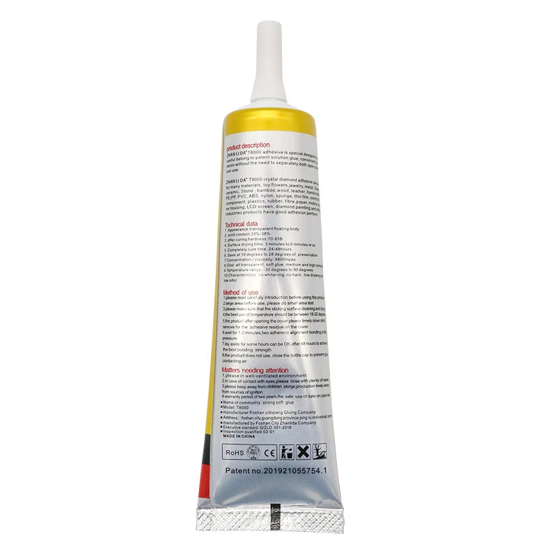 Zhanlida 110ml t8000 Clear Repair Phone Frame Screen Display Adhesive Electronic Components Glue With Precision Applicator Tip