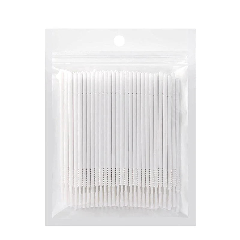 Black Disposable MicroBrush Eyelash Extension Removal Swabs Individual Lashes Cleaning Cotton Swabs 100/200/500/1000PCS