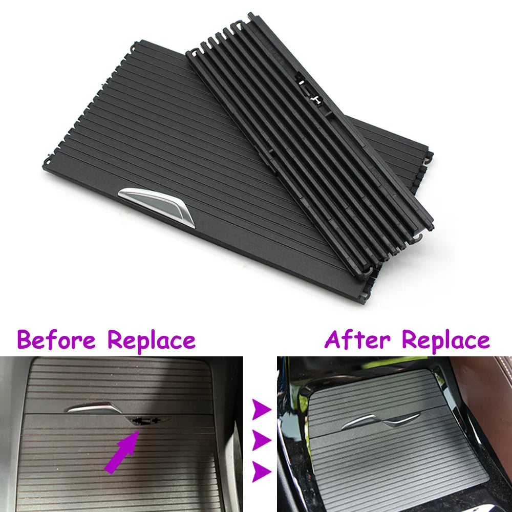 F48 F49 F39 Car Interior Central Console Cup Holder Slide Roller Blind Cover For BMW X1 X2 2016-2023 51169299529 51169381047