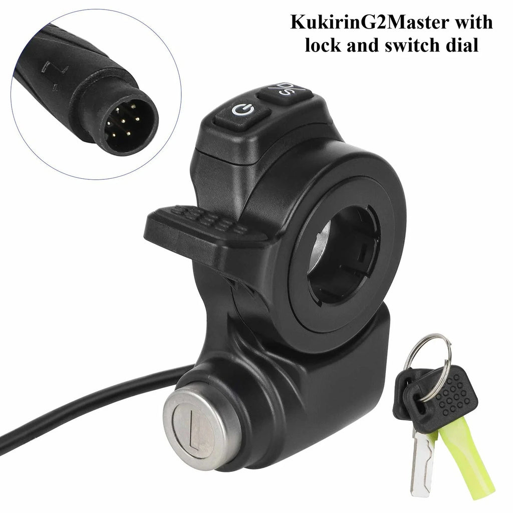 Suitable for Kukirin G2 Master Scooter Acceleration Throttle Switch Lock Switch with Lock Switch Finger Dial Accessories