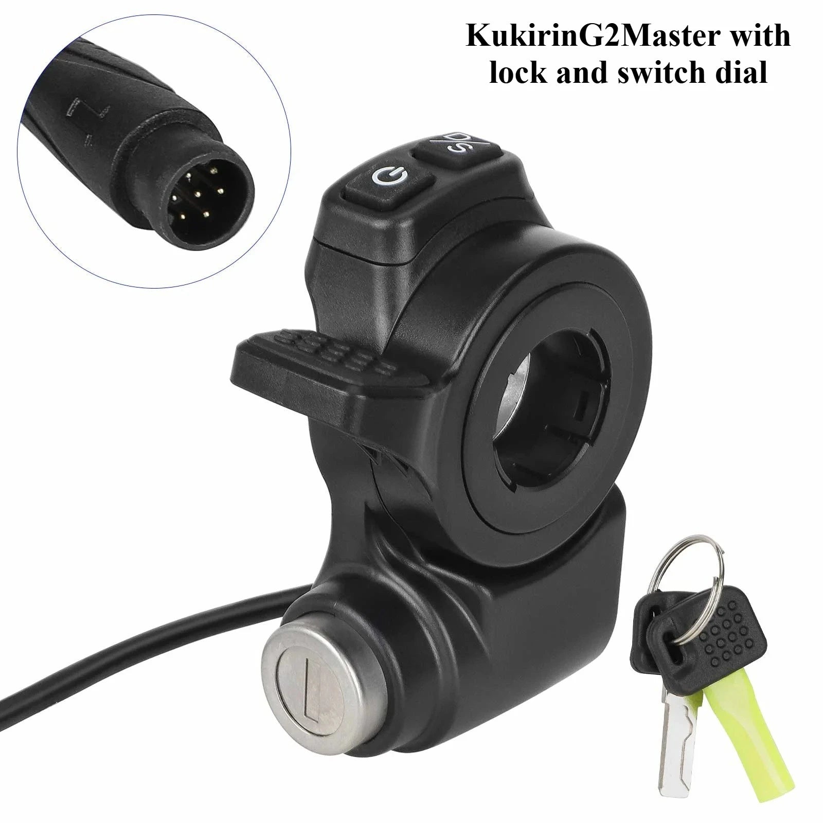 Suitable for Kukirin G2 Master Scooter Acceleration Throttle Switch Lock Switch with Lock Switch Finger Dial Accessories