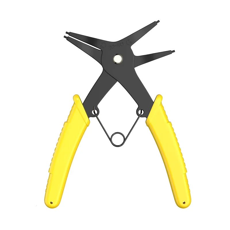 Internal And External Spring-loaded Pliers Dual-purpose Snap Rings 2-In-1 Mounting And Dismounting Tools Hardware