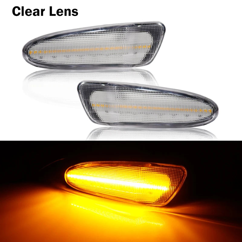 2pcs For Toyota SUPRA MK.4 For 00-05 Toyota Celica Front Bumper Side Marker LED Lights Lamps Turn Signal Light/Clearance Lights