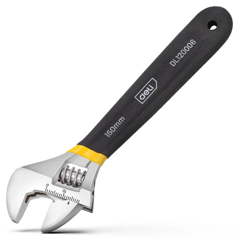 6/8/10/12 Inch Universal Spanner - Anti-Slip Rubber Grip Adjustable Wrench for Car Repair, Plumbing&Industrial Maintenance
