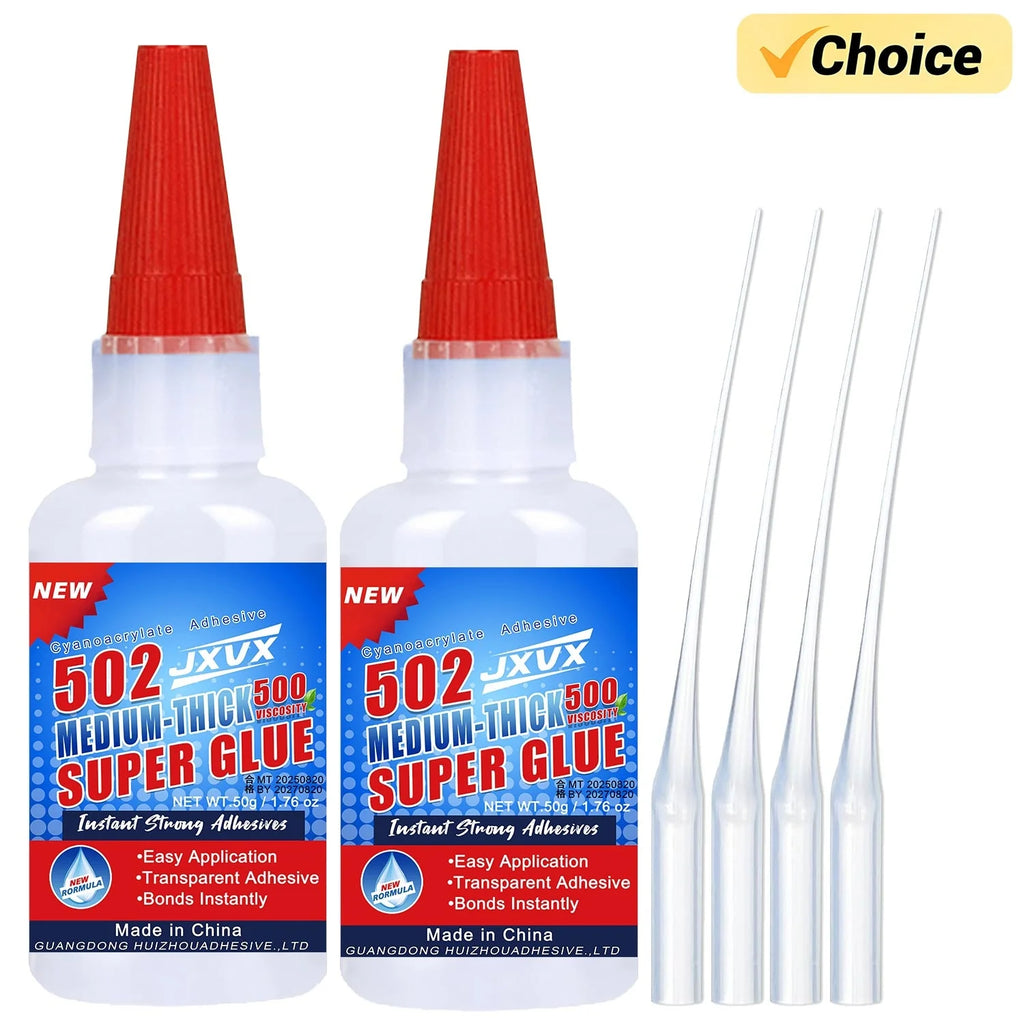 20g Best Seller 50g Optional 502 Super Glue Strong Instant Adhesive for Metal Plastic Wood Craft Cyanoacrylate 3-10s Curing