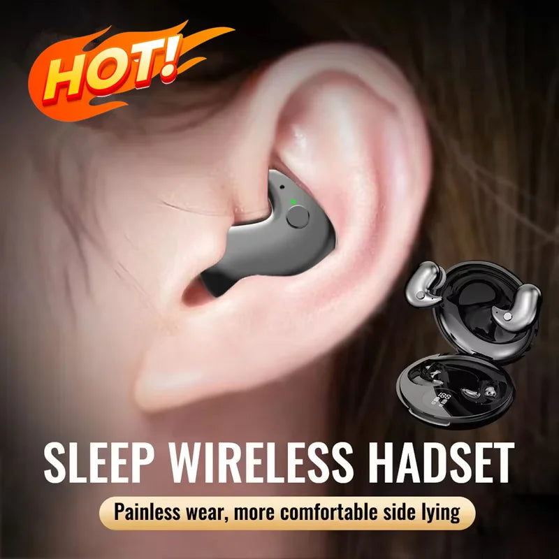 2026 Invisible Sleep Headset Bluetooth 5.3 Waterproof Wireless Bluetooth Earphone Earbuds With Mic For Phone Headphones New