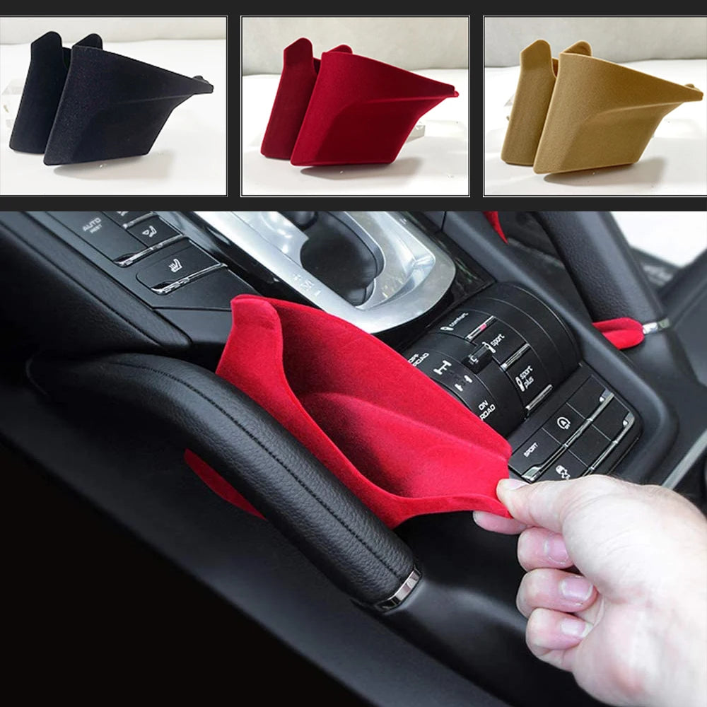 2PCS Car Center Console Seat Crevice Storage Box Bag Interior Decoration Accessories For Porsche Cayenne 958 92A MK2 2011 - 2018
