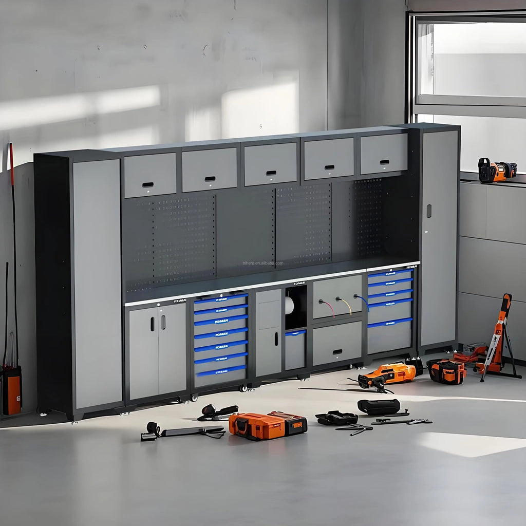 Multi-Functional Heavy- Auto Repair Tool Cabinet Workbench Operation Table 4S Store Maintenance Workshop Car Care Equipment