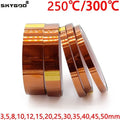 3mm - 50mm 3D Printer Parts High Temperature Resistant Heat BGA каптон Polyimide Insulating Thermal Insulation Adhesive Tape