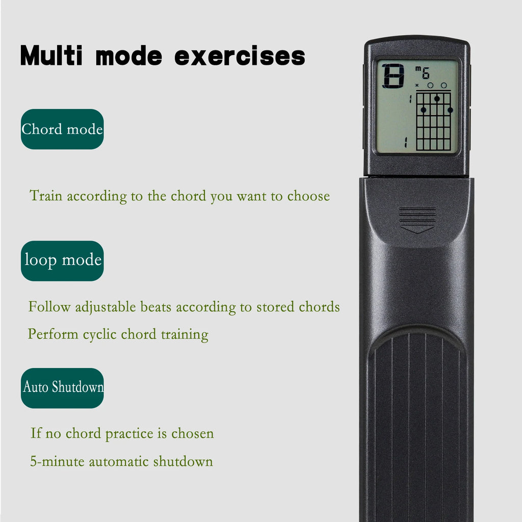 IRIN 6-string Guitar Portable Chord Trainer With 3V Battery Screen Display For Beginner Practice and Progressive Training Tools